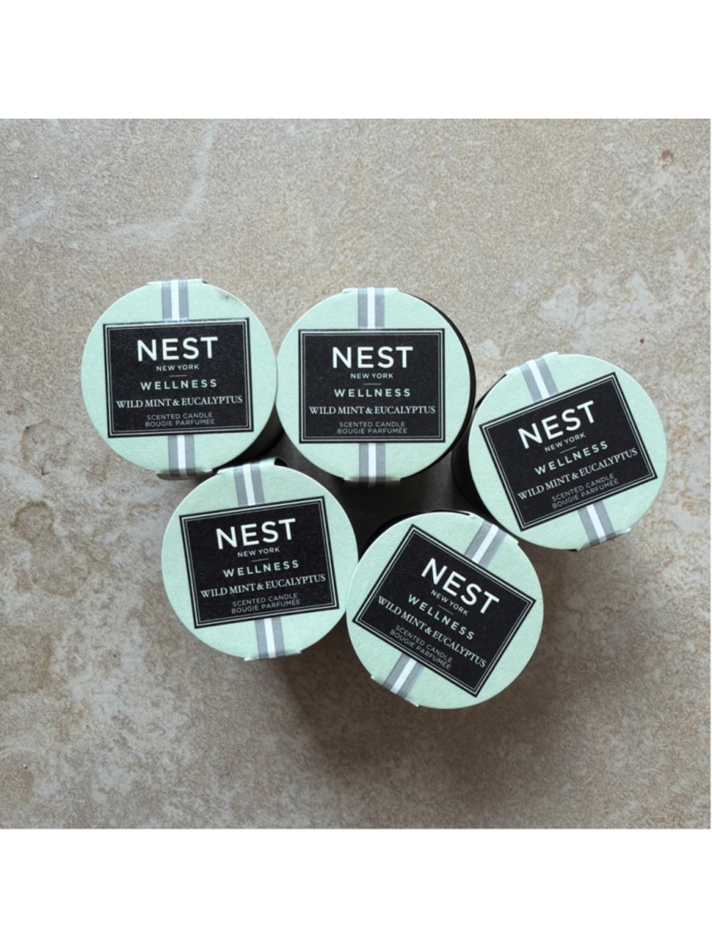NEST New York Wild Mint & Eucalyptus Candle One Size Green Black